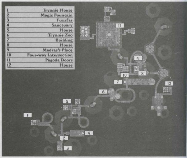Trynton上层地图 （出自游戏官方攻略本）