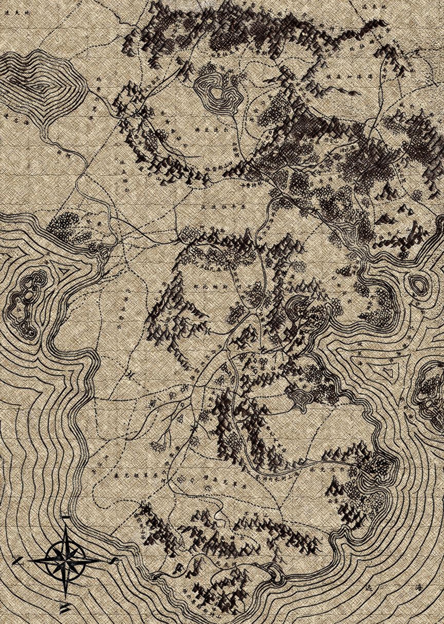 为游戏专门绘制了地质图