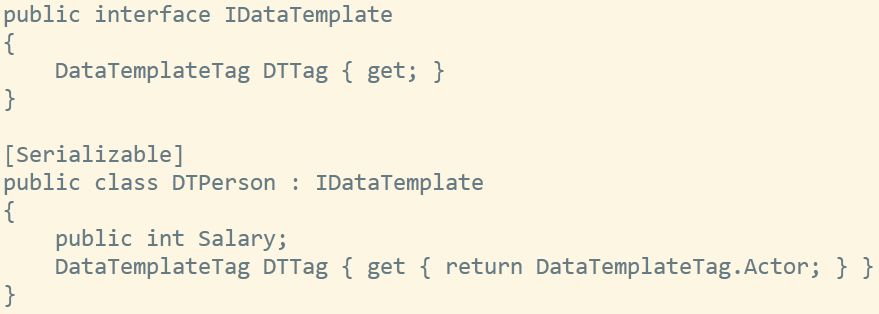 图 7：IDataTemplate 和 DTPerson。