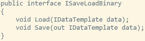 图 8：ISaveLoadBinary。