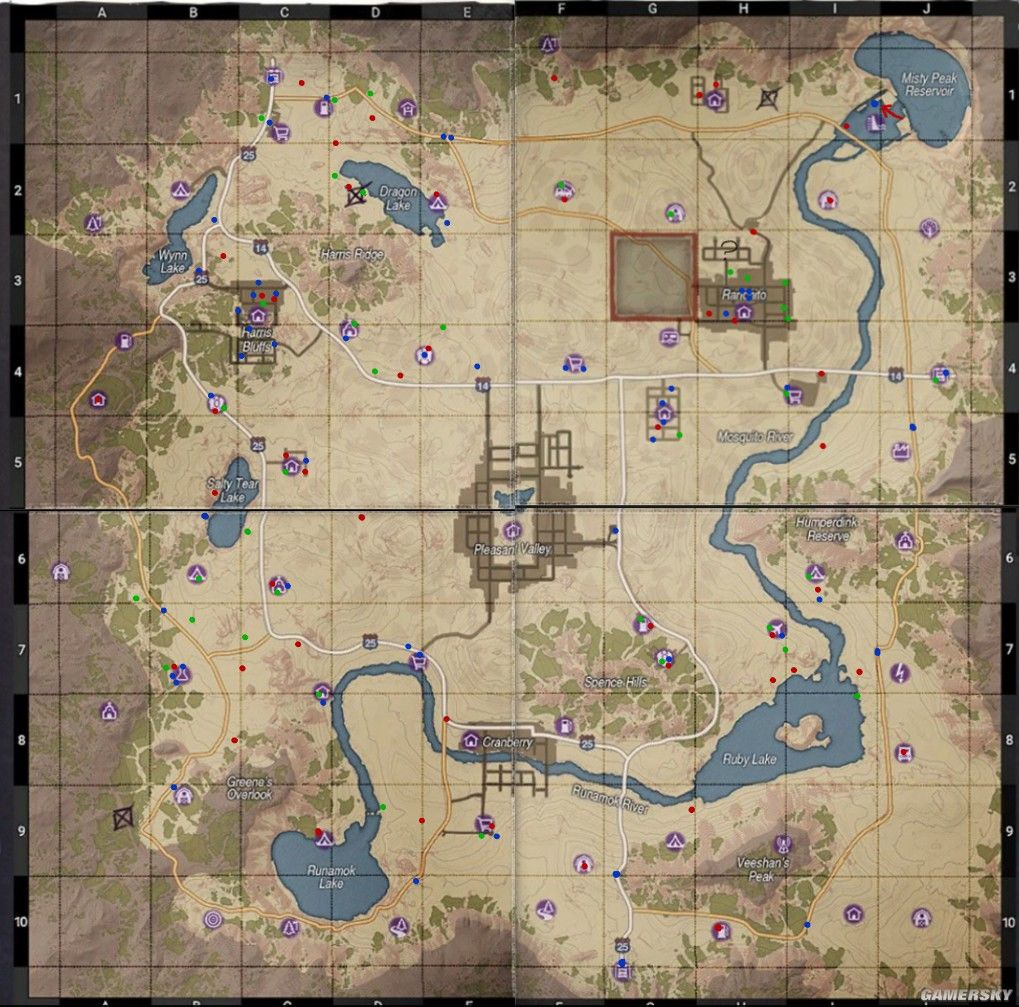 H1Z1大逃杀初代地图